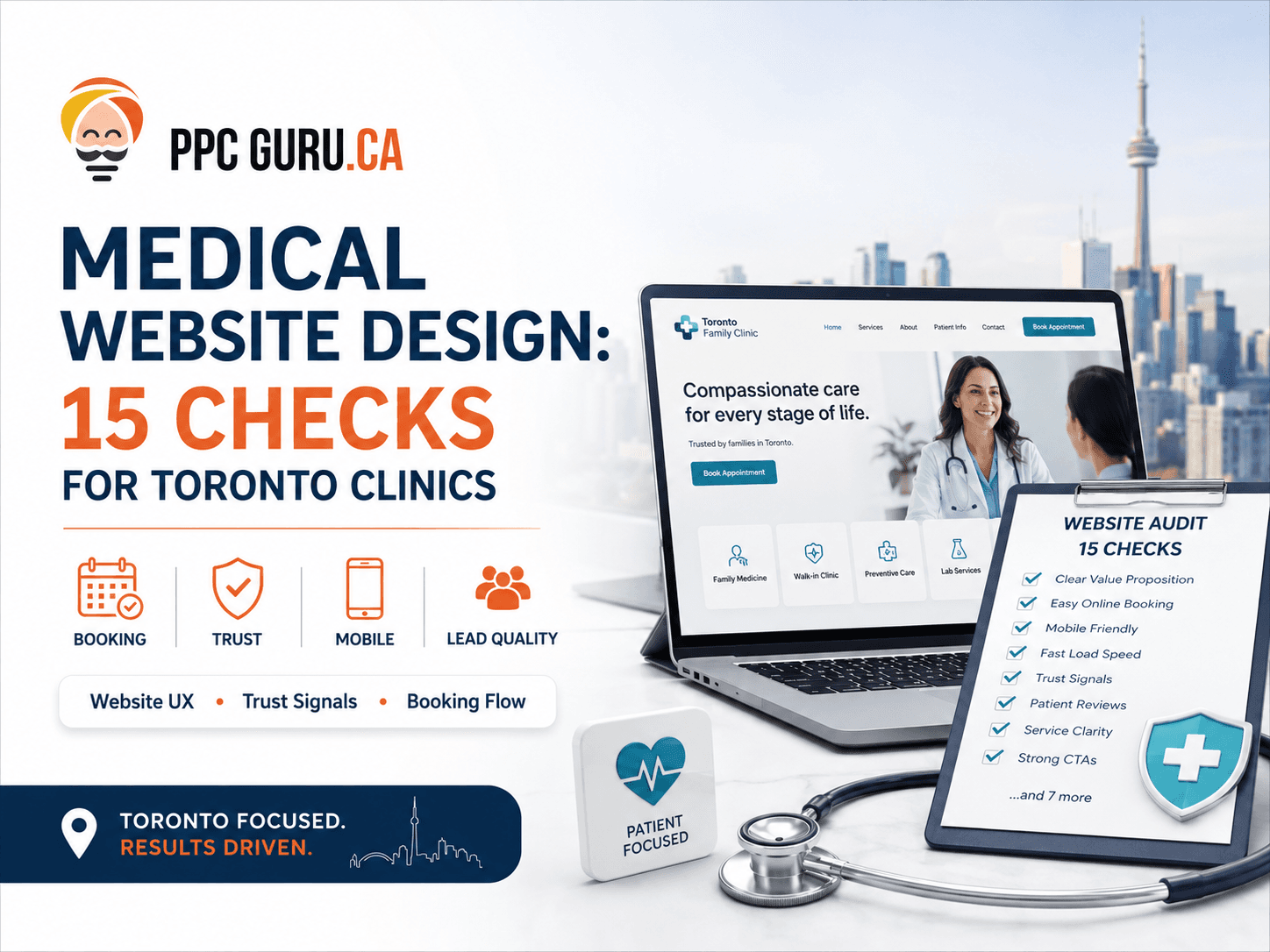 Medical Website Design: 15 Checks for Toronto Clinics