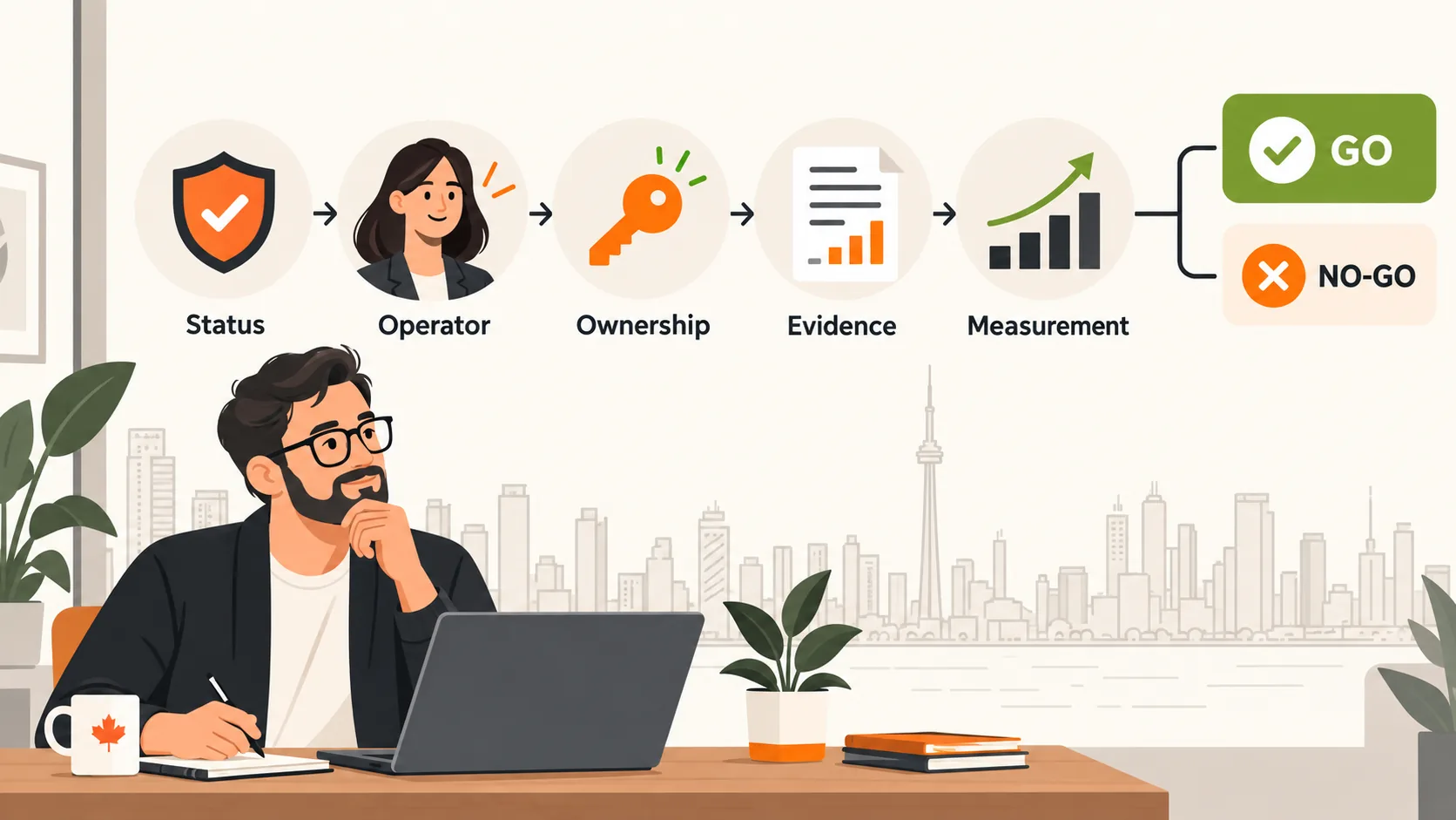 Five checks before hiring a Google Ads agency: current status, named operator, account ownership, relevant evidence and conversion measurement.